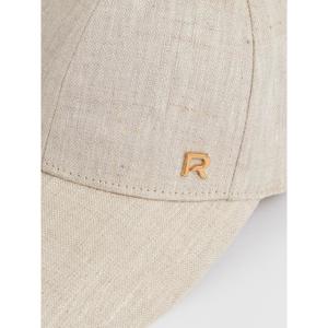 REISS Lilly Linen Logo Baseball Cap